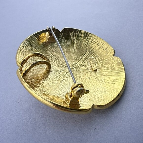 Vintage Park Lane Brooch Pendant Cabochon Multicolor Gripoix Style Medallion 2" - Picture 8 of 10